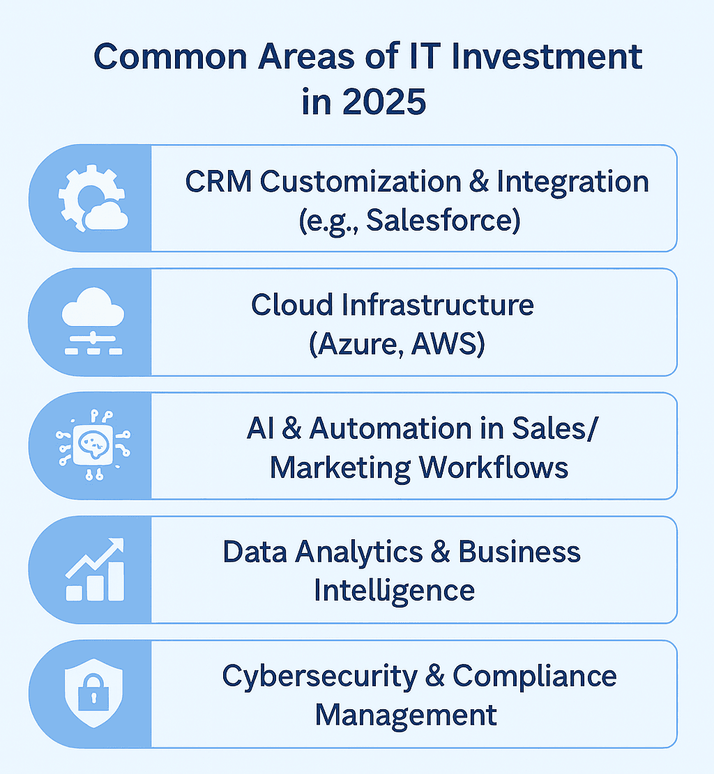 Common Areas of IT Investment in 2025